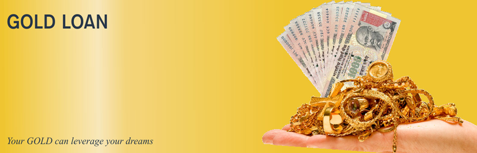 get instant loan against gold with gold ornaments and lowest interest rates.